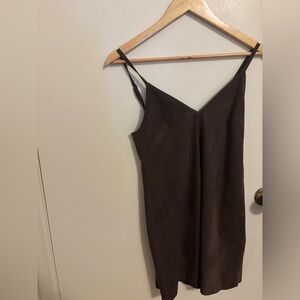 Wilfred Suede Purple Mini Dress